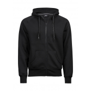 Bluza na zamek z kapturem - black