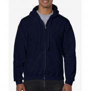 Bluza Heavy Blend z kapturem na zamek - navy