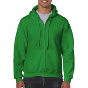 Bluza Heavy Blend z kapturem na zamek - irish green