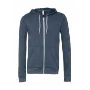 Bluza z kapturem na zamek Unisex - heather navy