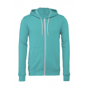 Bluza z kapturem na zamek Unisex - teal