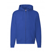 Bluza z kapturem zapinana na zamek Premium - royal