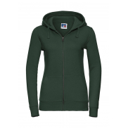 Damska bluza z kapturem na zamek Authentic - bottle green