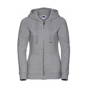 Damska bluza z kapturem na zamek Authentic - light oxford