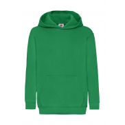 Dziecięca bluza z kapturem - kelly green