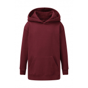 Dziecięca bluza z kapturem - burgundy