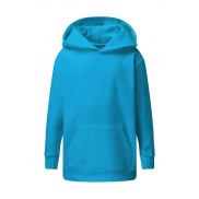 Dziecięca bluza z kapturem - turquoise