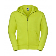 Męska bluza z kapturem na zamek Authentic - lime