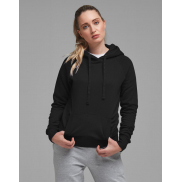 Damska bluza Raglan z kapturem - black