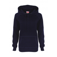 Damska bluza Raglan z kapturem - navy