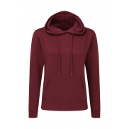 Damska bluza z kapturem - burgundy