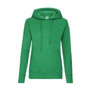 Damska Bluza z kapturem Classic - kelly green