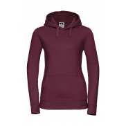 Damska bluza z kapturem Authentic - burgundy
