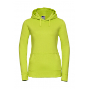 Damska bluza z kapturem Authentic - lime