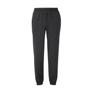 Spodnie treningowe ze ściągaczami - dark heather grey