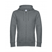 Bluza na zamek z kapturem KING - heather mid grey