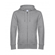 Bluza na zamek z kapturem KING - heather grey