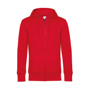 Bluza na zamek z kapturem KING - red