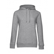 Damska bluza z kapturem QUEEN - heather grey