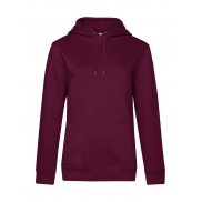 Damska bluza z kapturem QUEEN - dark cherry