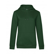 Damska bluza z kapturem QUEEN - bottle green