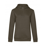 Damska bluza z kapturem QUEEN - khaki