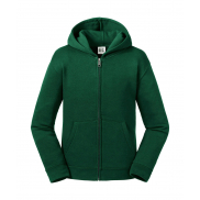 Dziecięca bluza na zamek z kapturem Authentic - bottle green