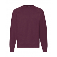 Bluza Raglan ze ściągaczem - burgundy