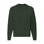 Bluza Raglan ze ściągaczem - bottle green