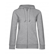 Damska Bluza z kapturem na zamek Inspire - heather grey