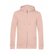 Bluza z kapturem na zamek Inspire - soft rose