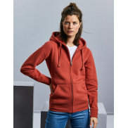 Damska bluza z kapturem na zamek Authentic Melange - carbon melange