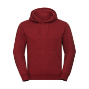 Męska bluza z kapturem Authentic Melange - brick red melange