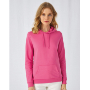 Damska bluza z kapturem #Hoodie French Terry - white