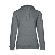 Damska bluza z kapturem #Hoodie French Terry - heather mid grey