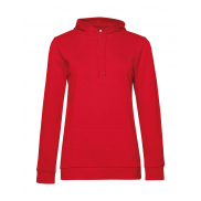 Damska bluza z kapturem #Hoodie French Terry - red