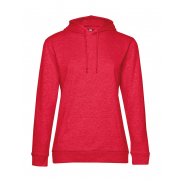 Damska bluza z kapturem #Hoodie French Terry - heather red