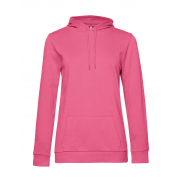Damska bluza z kapturem #Hoodie French Terry - pink fizz