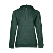 Damska bluza z kapturem #Hoodie French Terry - heather dark green