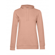 Damska bluza z kapturem #Hoodie French Terry - nude