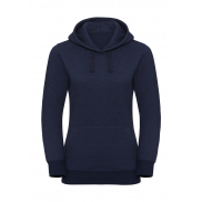 Damska bluza z kapturem Authentic Melange - indigo melange