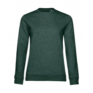 Damska bluza French Terry #Set In - heather dark green