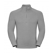 Męska bluza HD z krótkim zamkiem - white