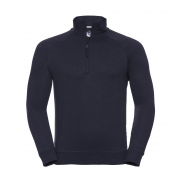 Męska bluza HD z krótkim zamkiem - french navy
