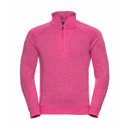 Męska bluza HD z krótkim zamkiem - pink marl