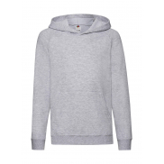 Dziecięca lekka bluza z kapturem - heather grey