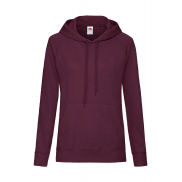 Damska lekka bluza z kapturem Ladies - burgundy