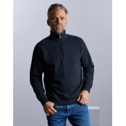 Bluza Authentic z krótkim zamkiem - white