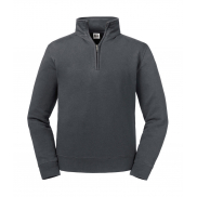 Bluza Authentic z krótkim zamkiem - convoy grey