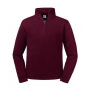 Bluza Authentic z krótkim zamkiem - burgundy